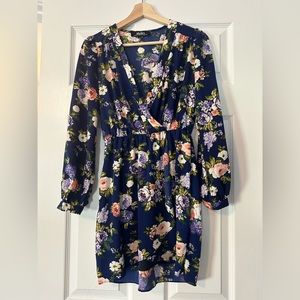 Lulu’s floral long sleeve mini dress